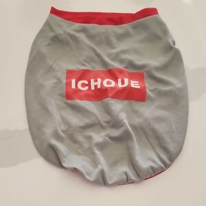 ICHQUE Gray and Red Dog Shirt